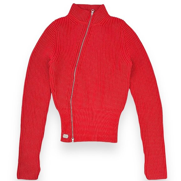 トップス GRANCY ZipDesign Asymmetry Knit RED m_66c8cc00142ad42f59c1c5ce.jpeg